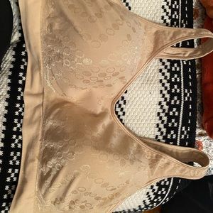 beige Bali wireless bra